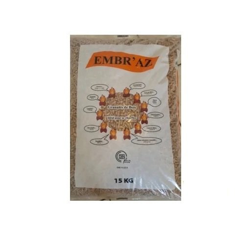 Granulés de bois Embr'az Premium – Palette de 68 sacs – Haute performance Granulés de bois Embr'az Premium – Palette de 68 sacs – Haute performance